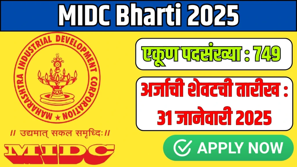 Maharashtra Audyogik Mahamandal Bharti 2025