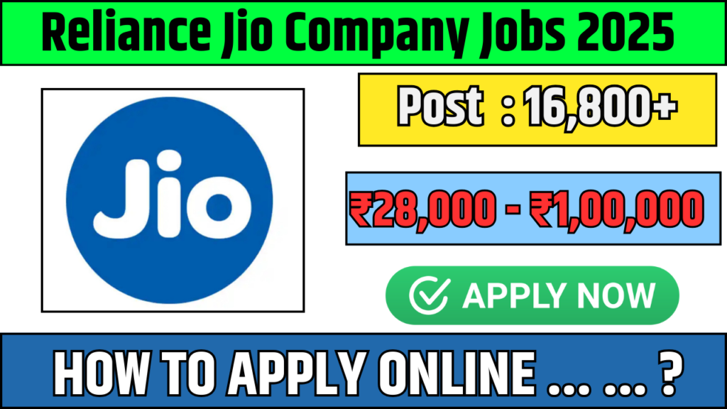 Reliance Jio Company Jobs 2025